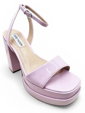 🆕{STEVE MADDEN} Warped Platform Sandal In Lilac
